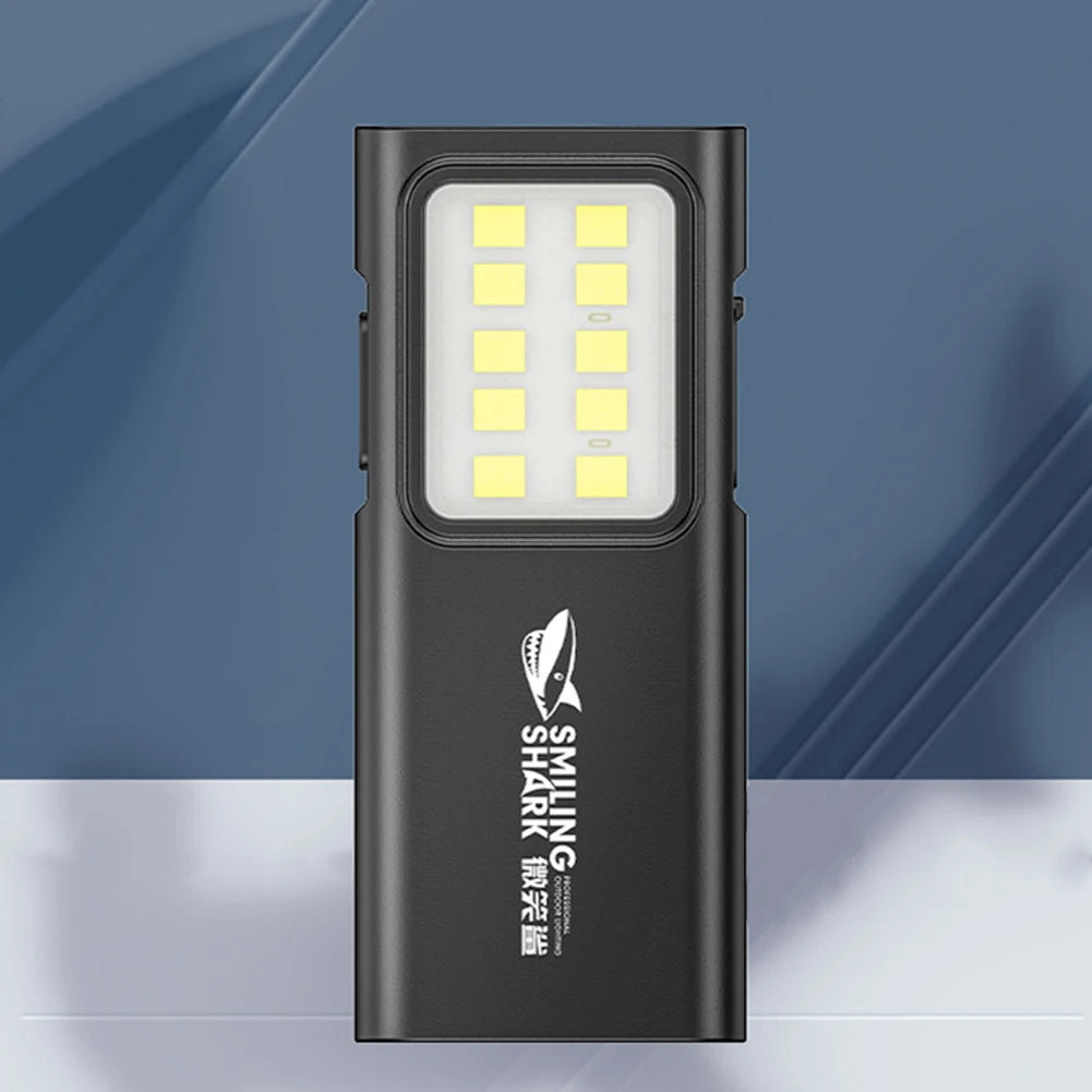 LED Mini Work Light USB Rechargeable Emergency Camping Light Waterproof Super Bright Flashlight for Outdoor Running Hiking