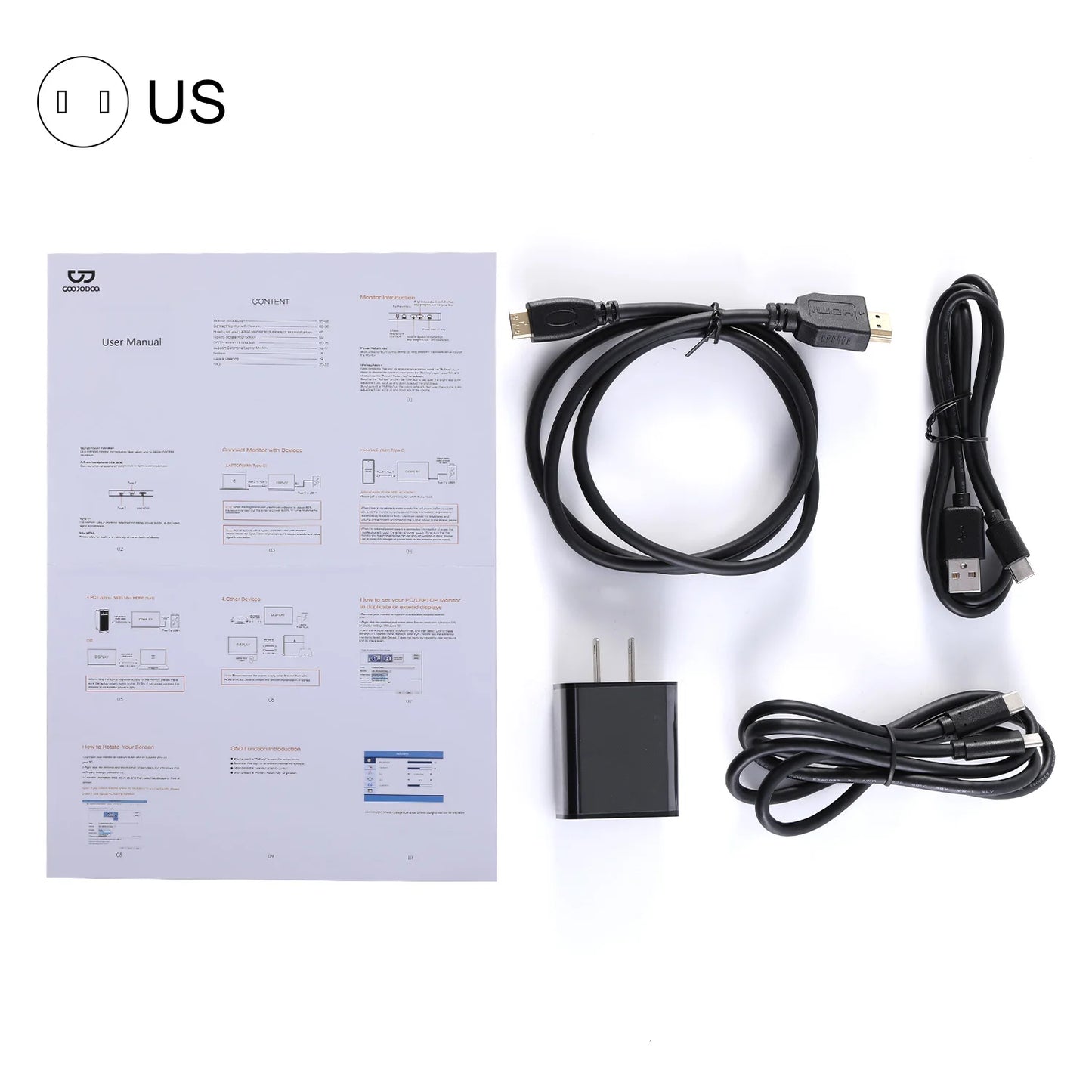 14/15.6/18.5 Inch Portable Monitor For PC/Phone/PS4/PS5/Switch1/Switch2/Xbox 16:9 16:10 IPS FHD Screen Ship To US
