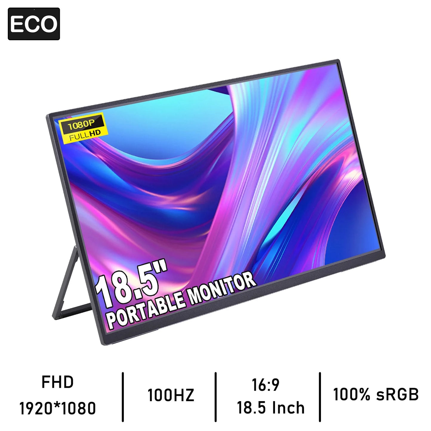 14/15.6/18.5 Inch Portable Monitor For PC/Phone/PS4/PS5/Switch1/Switch2/Xbox 16:9 16:10 IPS FHD Screen Ship To US