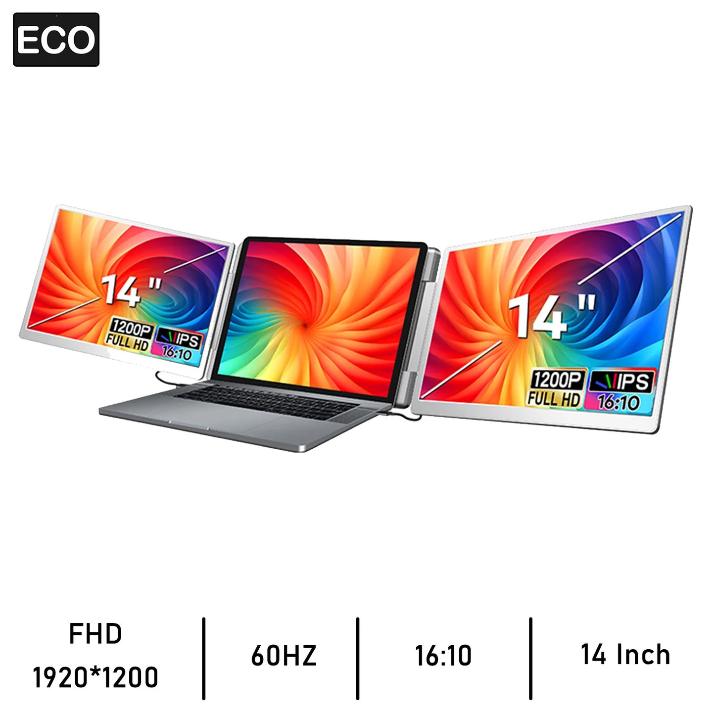 14/15.6/18.5 Inch Portable Monitor For PC/Phone/PS4/PS5/Switch1/Switch2/Xbox 16:9 16:10 IPS FHD Screen Ship To US