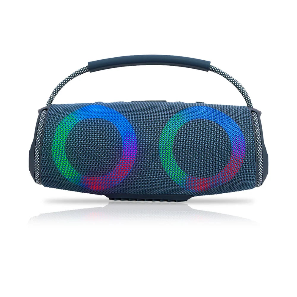 Powerful Bluetooth Speaker LED Light Portable Outdoor Speakers Dual 4'' Subwoofer Sound Box Support