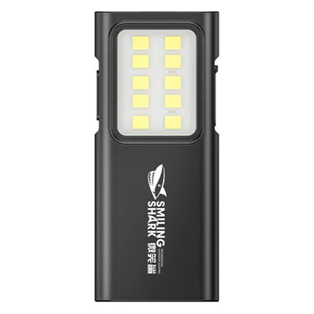 LED Mini Work Light USB Rechargeable Emergency Camping Light Waterproof Super Bright Flashlight for Outdoor Running Hiking