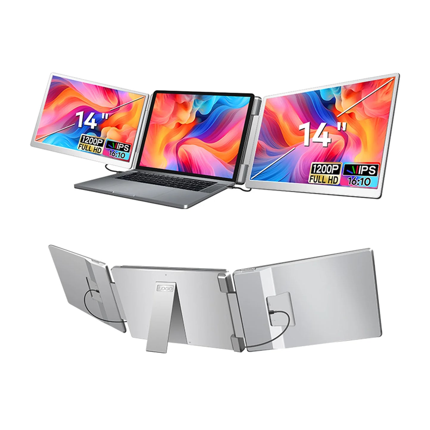 14/15.6/18.5 Inch Portable Monitor For PC/Phone/PS4/PS5/Switch1/Switch2/Xbox 16:9 16:10 IPS FHD Screen Ship To US