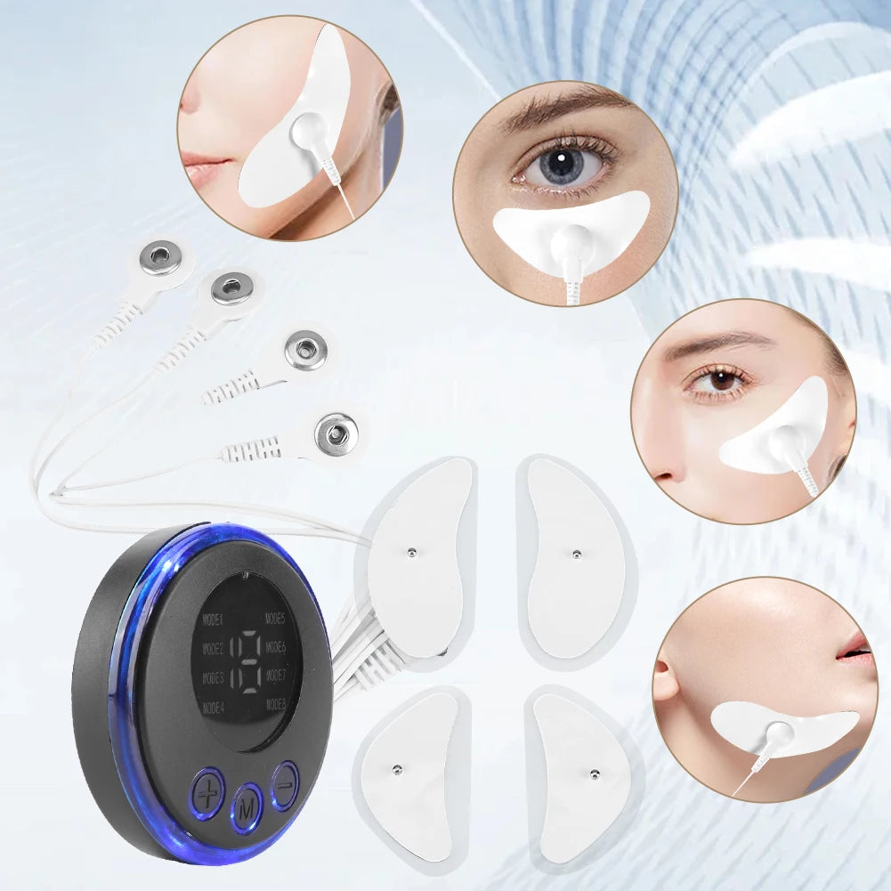 EMS Facial Massager Facial Lifting Device Anti-Wrinkle Anti-Aging Beauty Device USB Charging 8 Modes 19 Levels for Neck Face