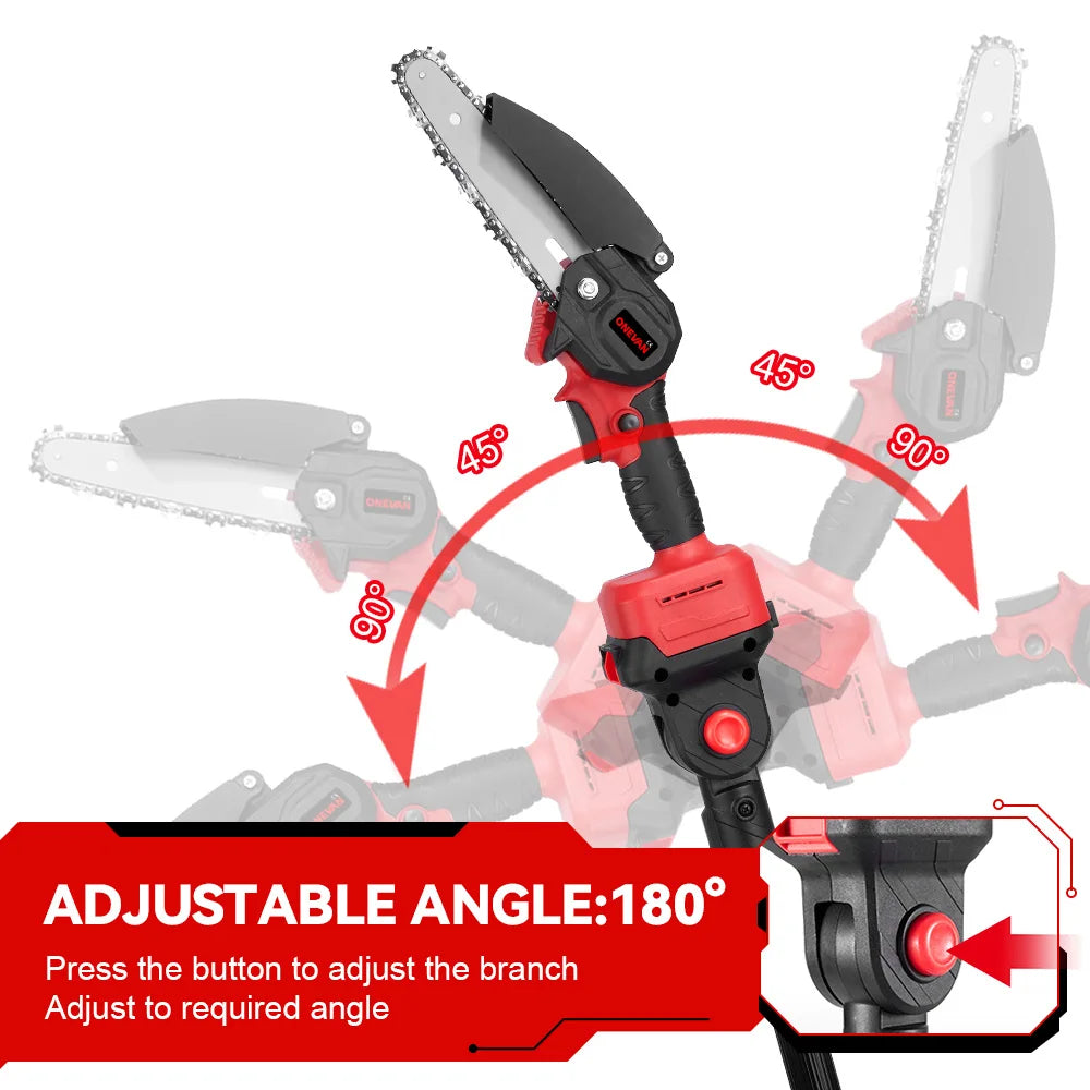 ONEVAN 3in1 Electric High Branch Saw 20000RPM Cordless Telescoping High Pruning Shear Garden Power Tool For Makita Battery Pin