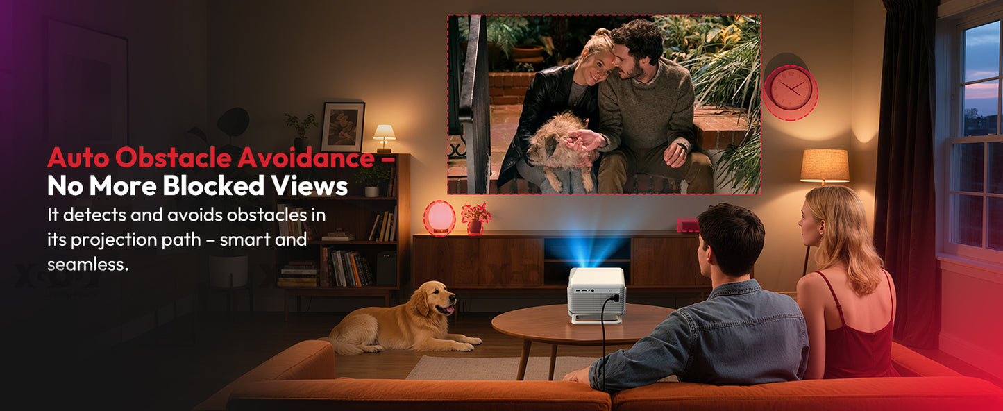 XGODY N6 Pro Netflix Officially 4K Projector Voice Control Smart Android TV Whale OS 32GB ROM for Outdoor Movie Home Theater